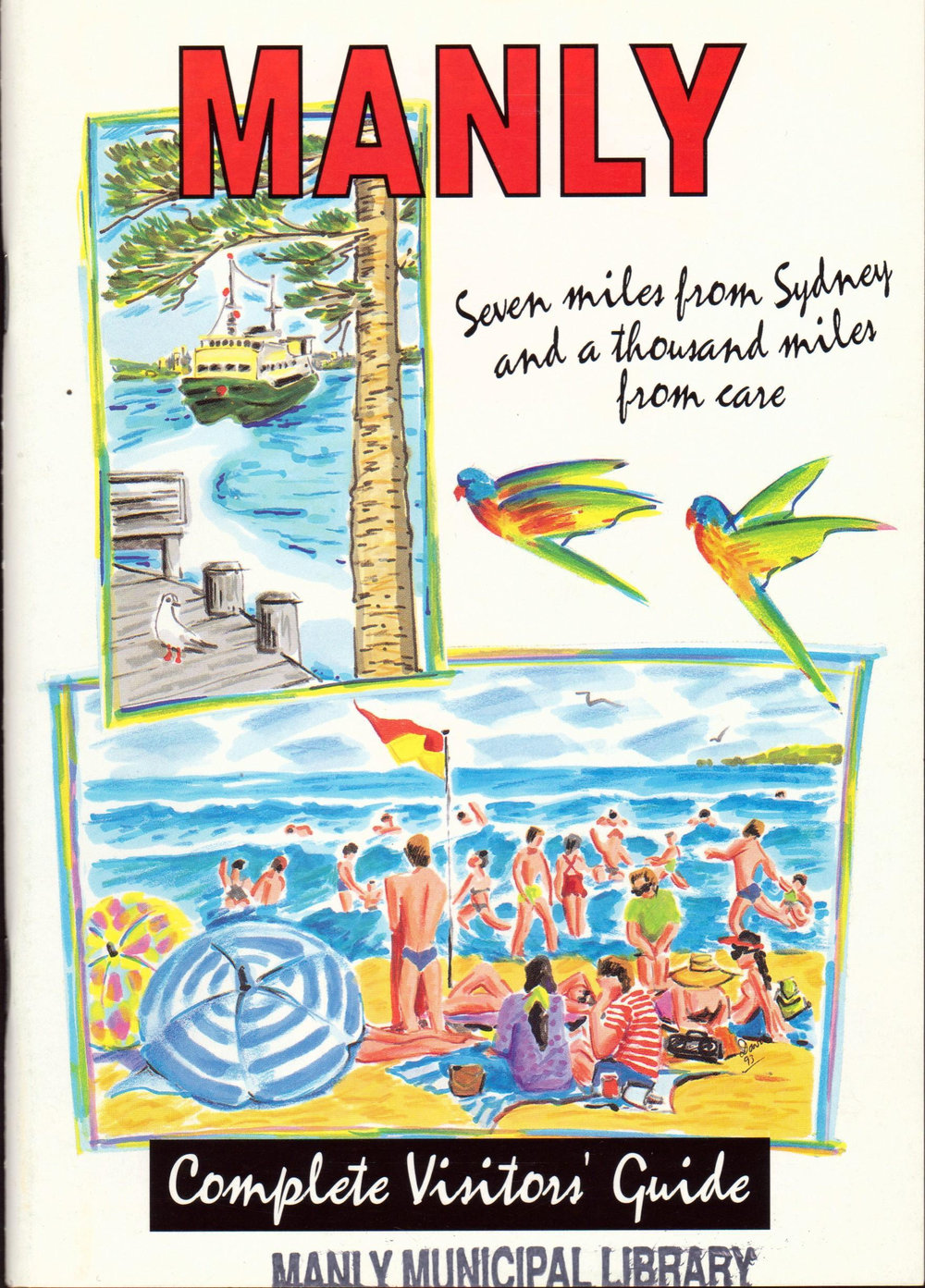 Manly Complete Visitors Guide Tourist Brochure 1993