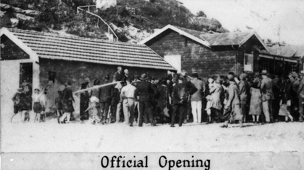 Queenscliff Surf Life Saving Club first clubhouse, official opening