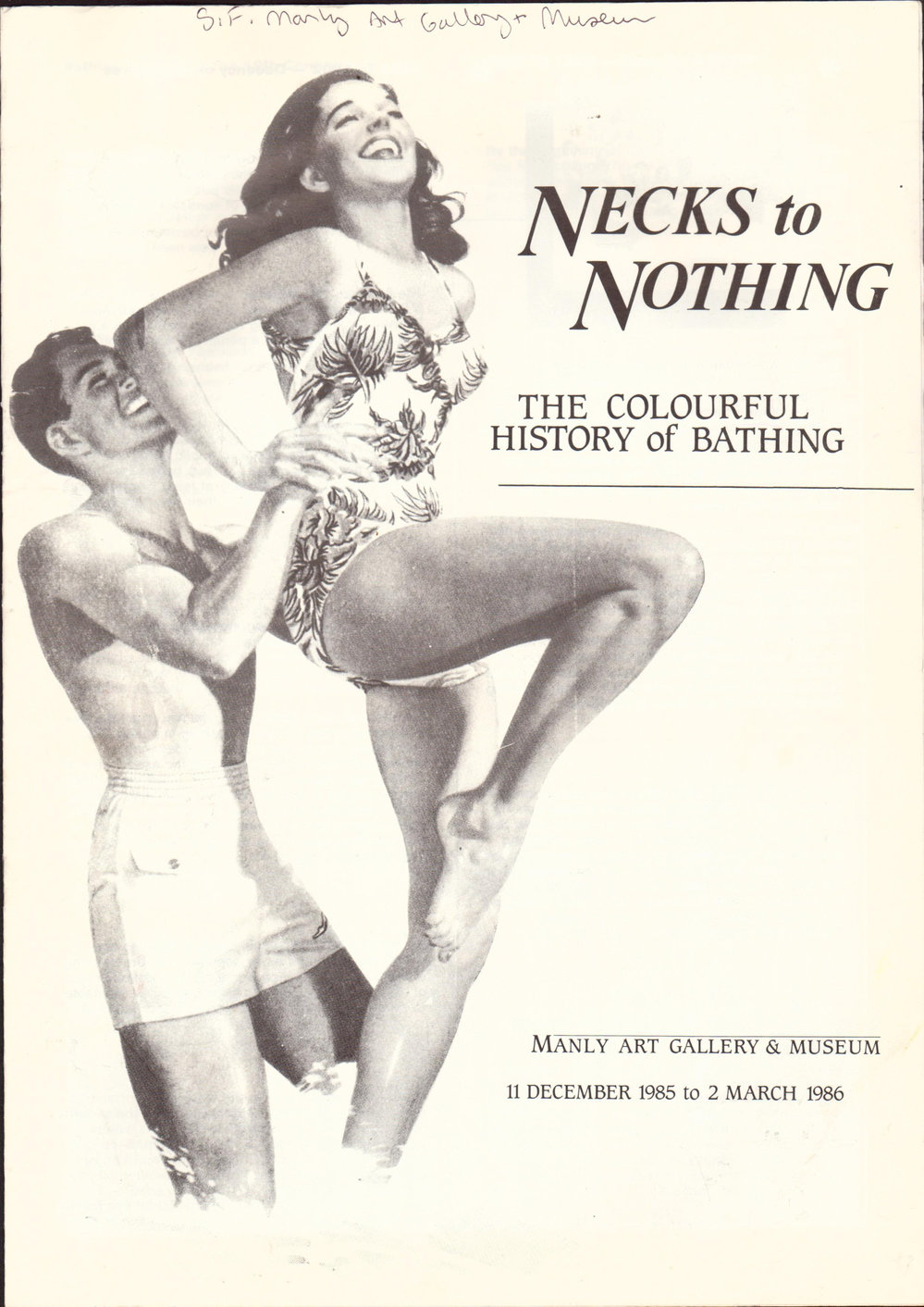 Manly Art Gallery Necks to Nothing Colourful History of Bathing