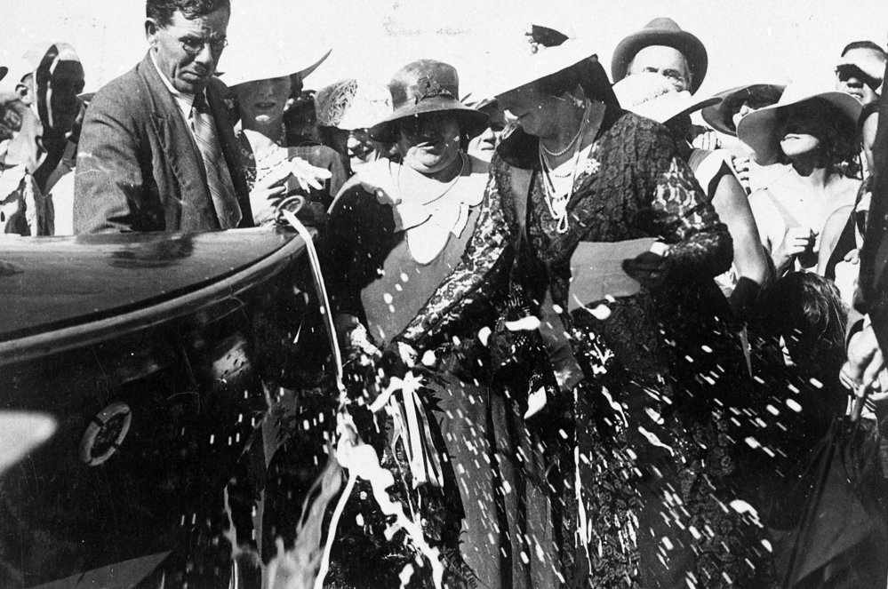 South Curl Curl Surf Life Saving Club Launch of life-boat Edith Wood