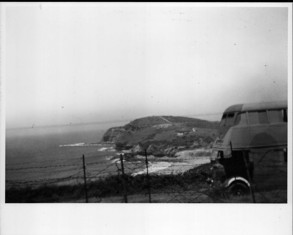 Camouflaged bus, &amp; Barbed Wire Entanglements, Warriewood