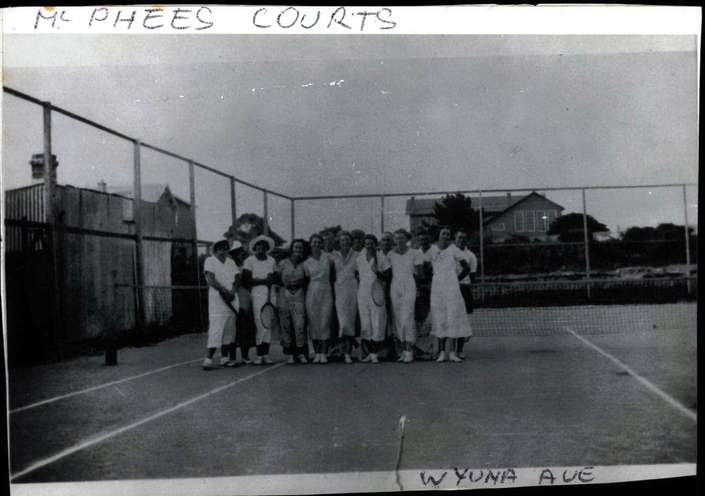 McPhees tennis courts, Wyuna Avenue, Harbord