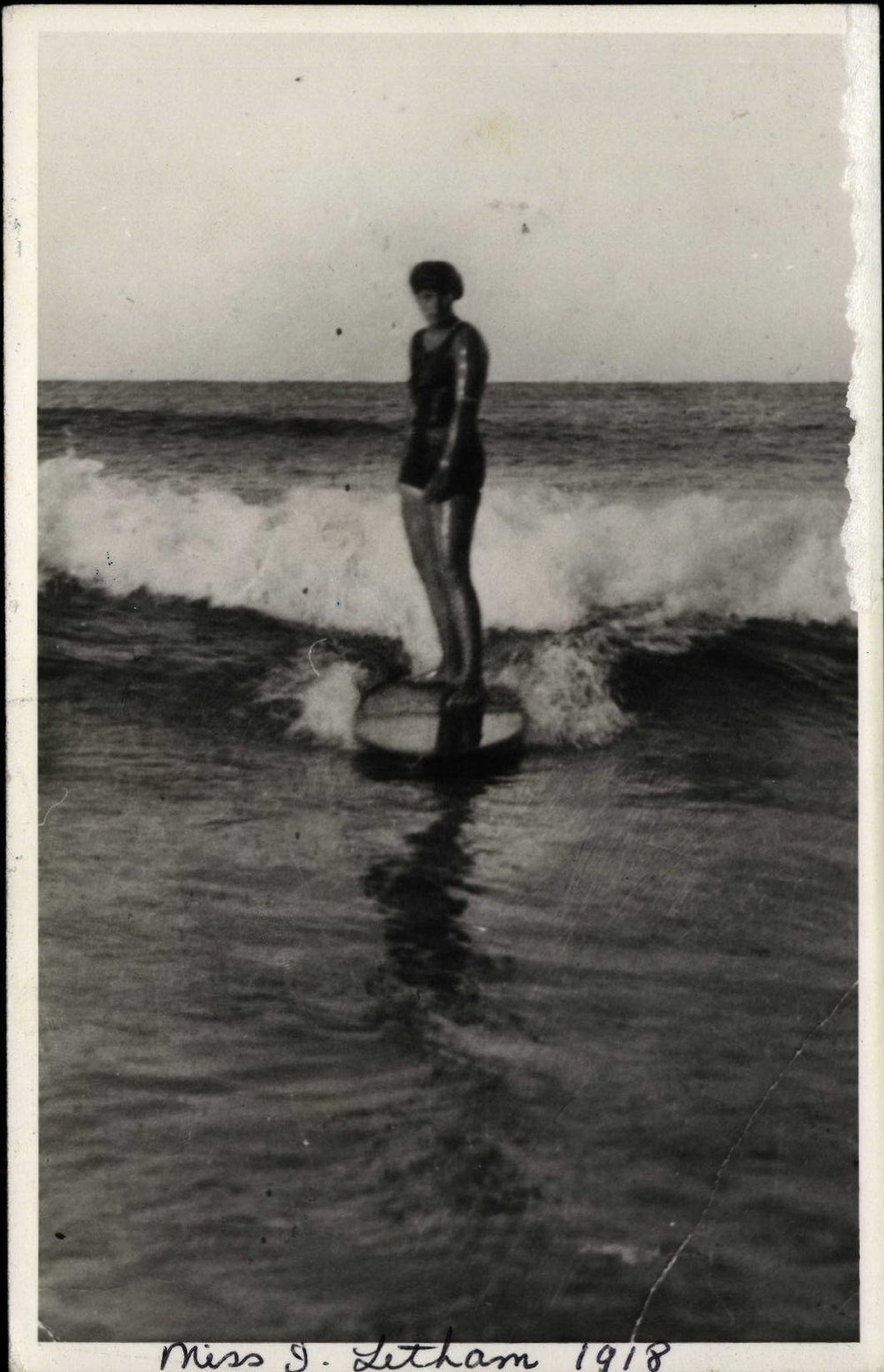 Isabel Letham Riding her Surfboard