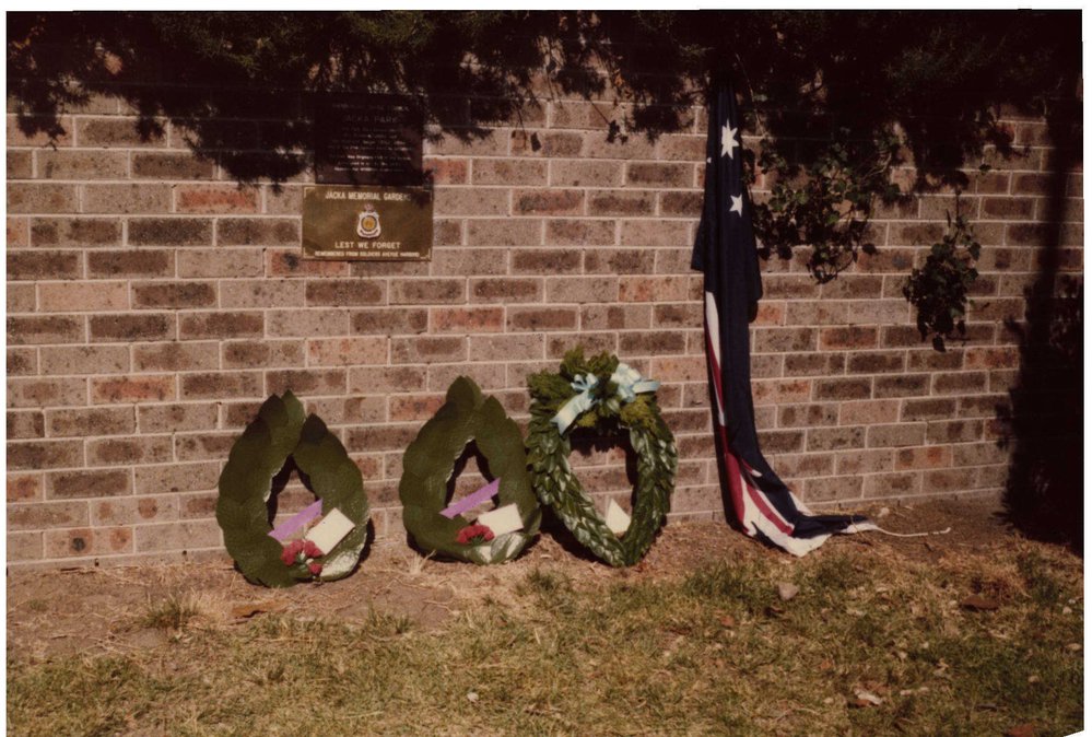 Dedication of Jacka Memorial Gardens, Harbord
