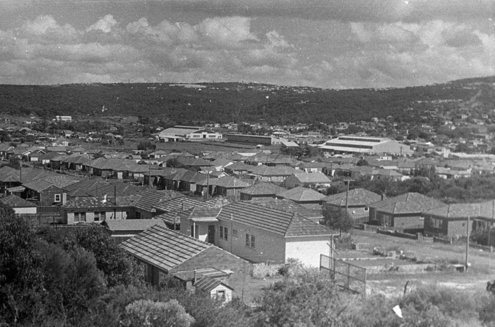 Thomas Street, North Manly, looking west over Brookvale