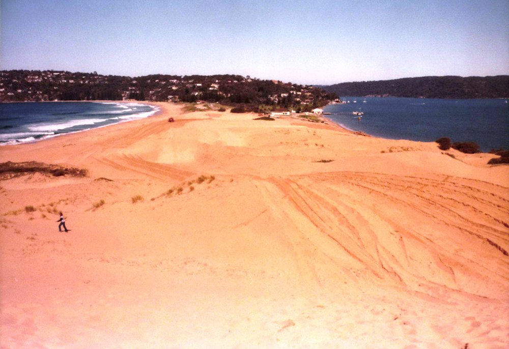 Palm Beach sand dunes before park development