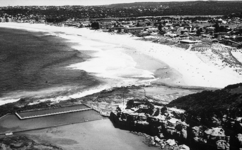 Aerial view of North Narrabeen Beach and Rock Pool