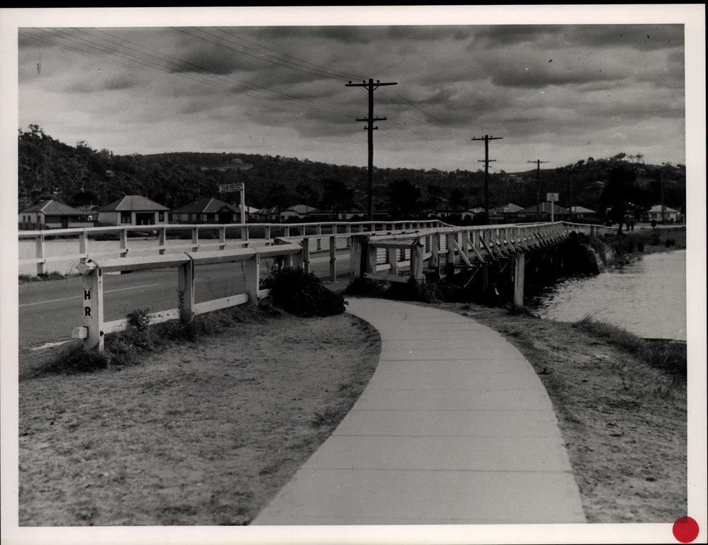 Pittwater Road Bridge, Narrabeen, c 1965