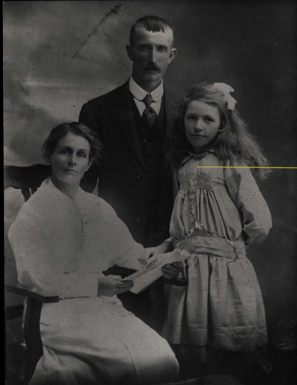 George and Lizzie Sayce with daughter Marjorie, Abbott Road NorthCurl Curl