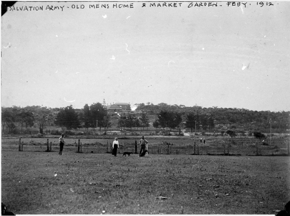 Charles Hayman with daughter Eileen, Salvation Army Farm, Dee Why