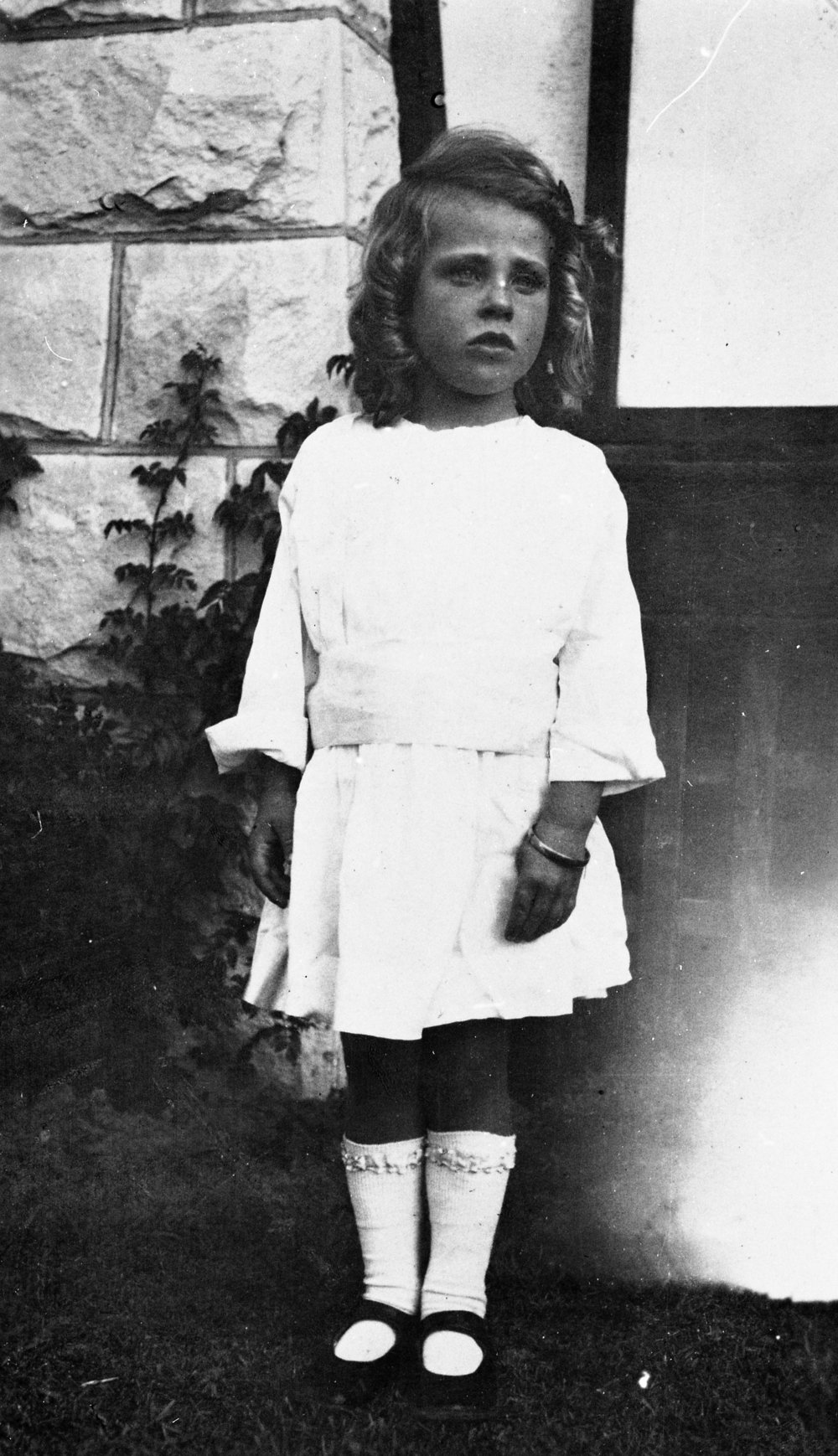 Joyce Hayman dressed for Sunday School, Dee Why