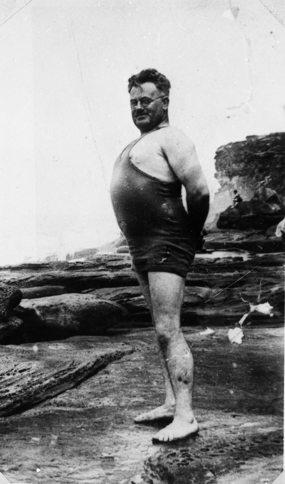 Horace Hayman on the rocks at Dee Why