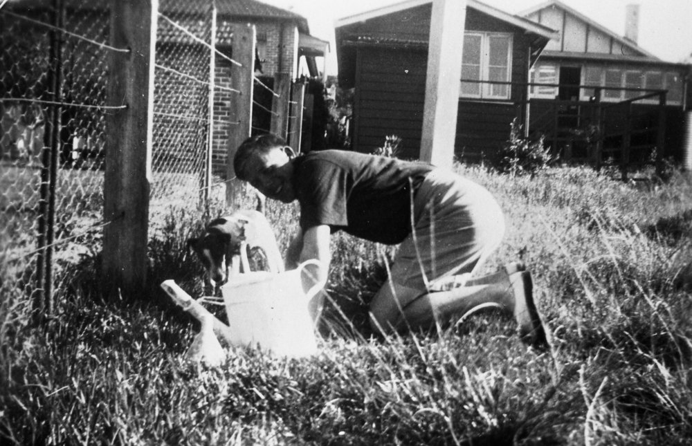 Max Hayman, after a game of tennis, Dee Why