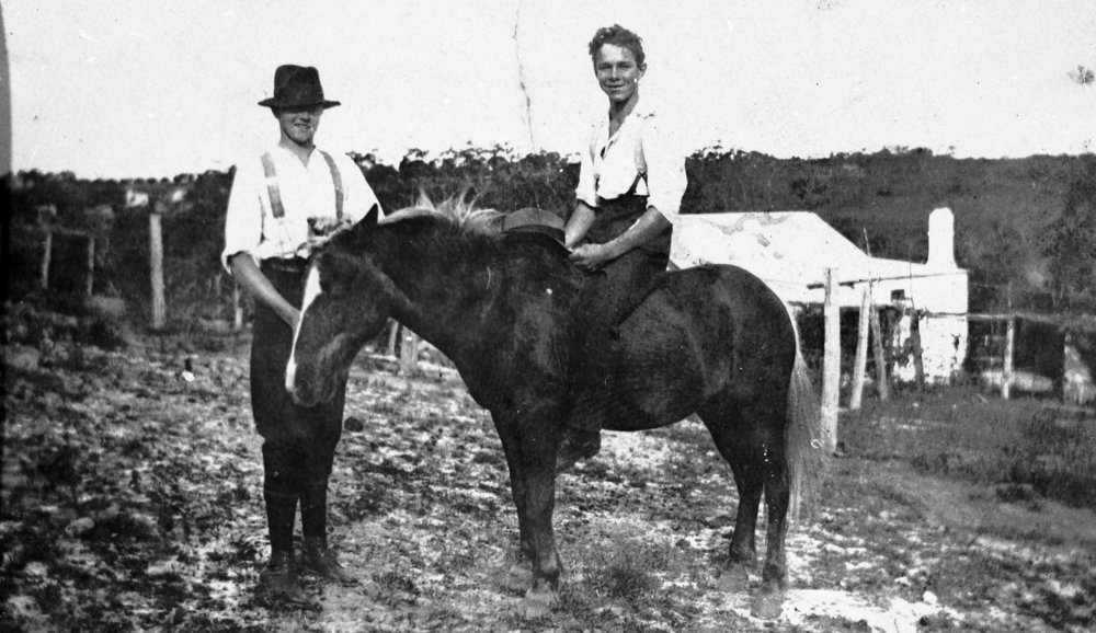 Horse riding on Turvey property, Belrose