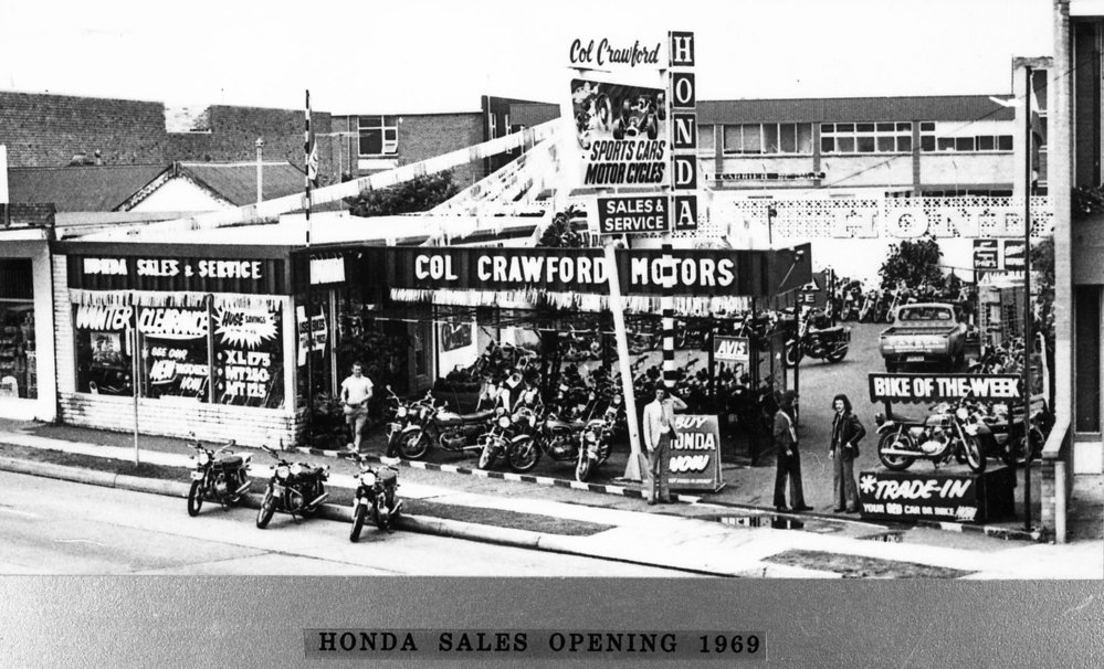 Col Crawford Motors motorbike sales Yard, Brookvale
