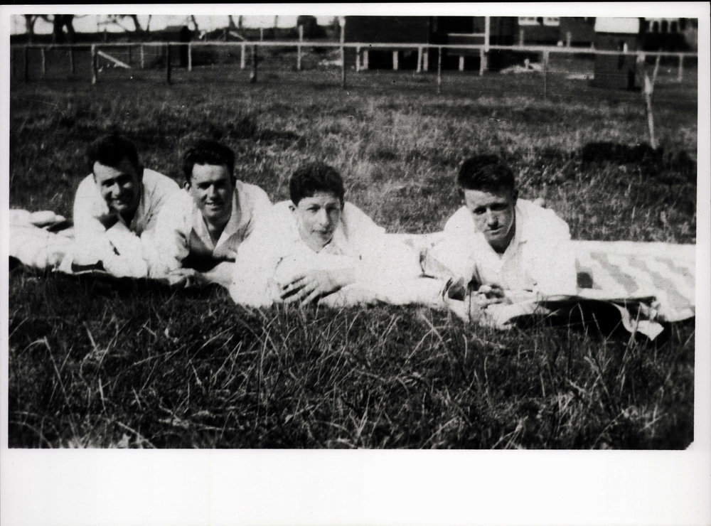 Relaxing after playing tennis at Collaroy