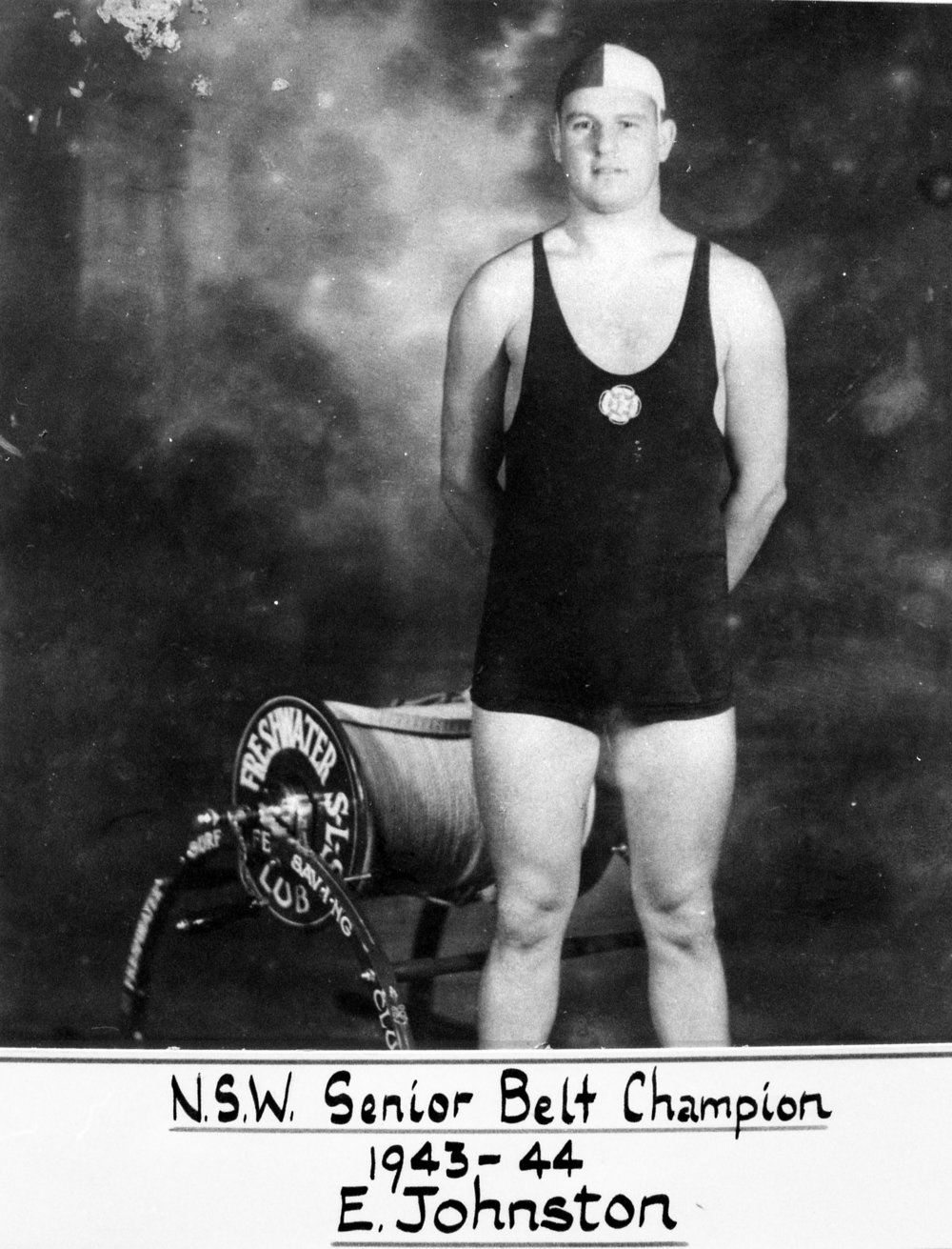 Freshwater Surf Life Saving Club E. Johnston -N.S.W. senior belt champion
