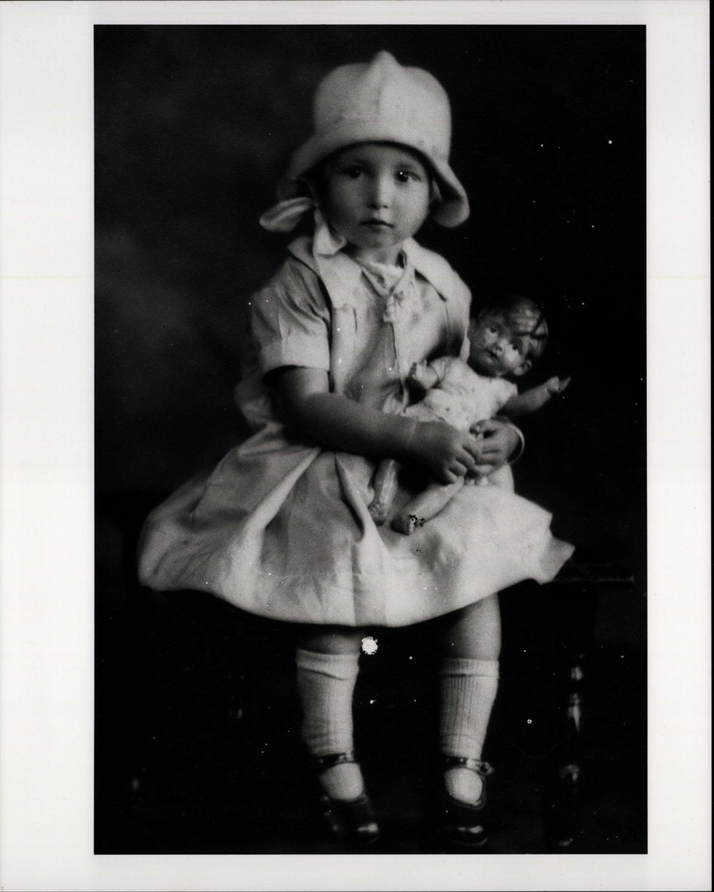 Jean Phillips with doll, North Curl Curl