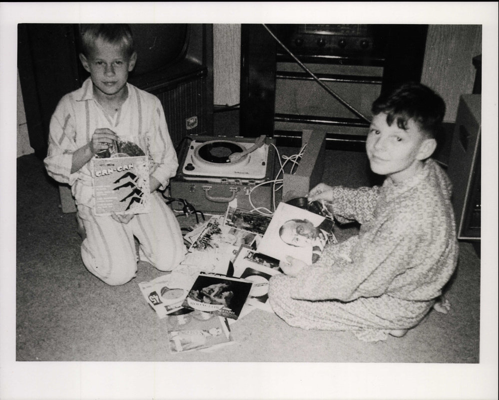 Children playing records