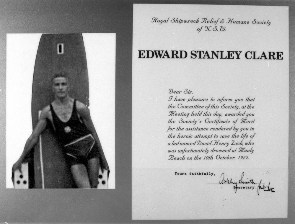 Edward Clare, Freshwater Surf Life Saving Club