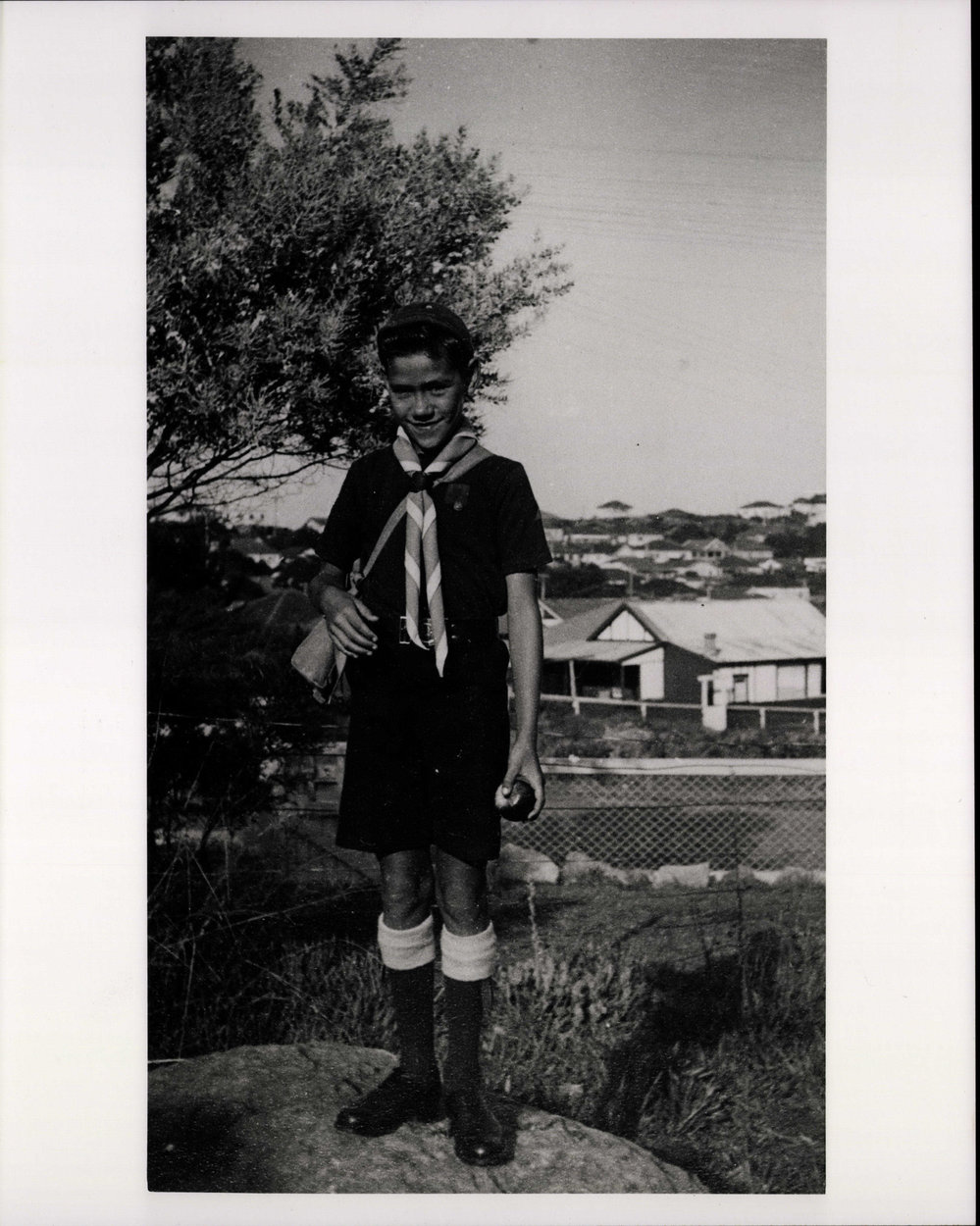John Short in cub scout uniform, Dee Why