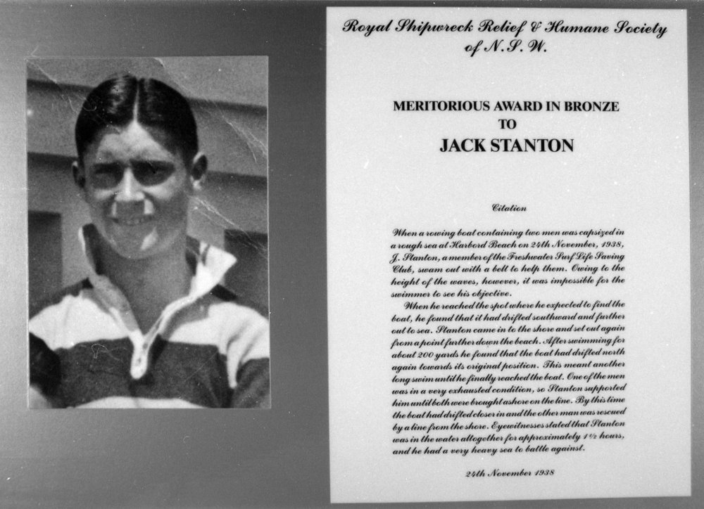 Jack Stanton and his meritorious award