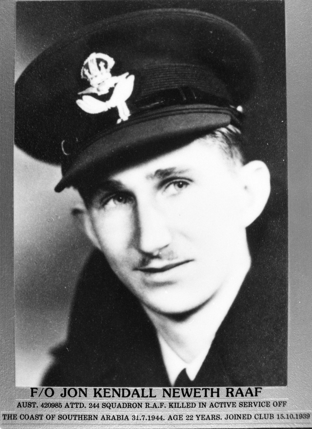 Flying Officer Jon Kendall Neweth R.A.A.F.