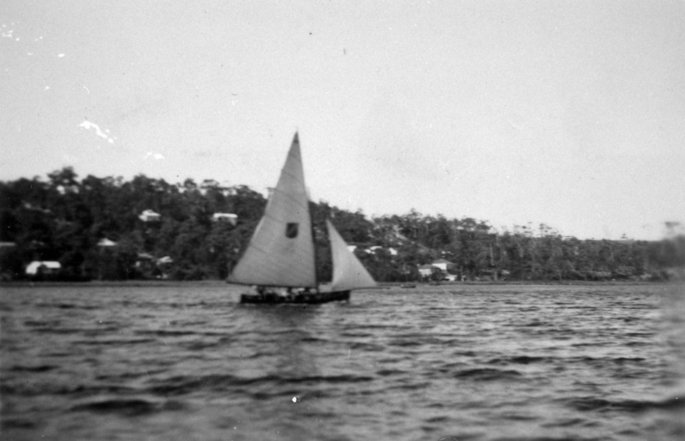 Sailing boat on Narrabeen Lagoon