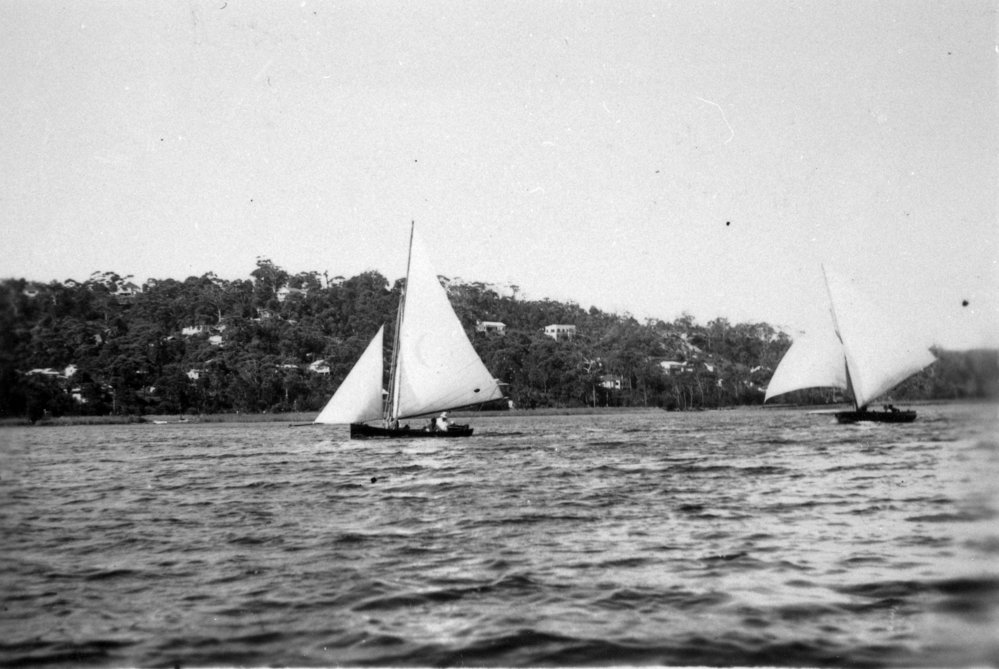 Sailing boat on Narrabeen Lagoon