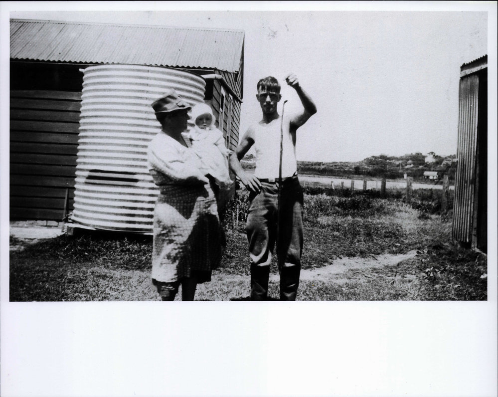 George Phillips with brown snake at Abbott Road, Curl Curl