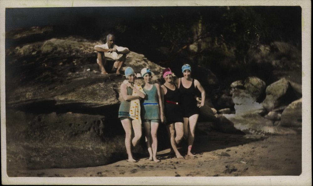 Hilda Kelly and friends at Palm Beach