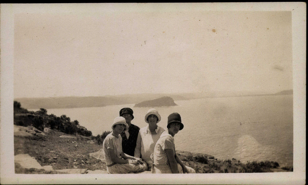Hilda Kelly and friends at Barrenjoey Lighthouse, Palm Beach