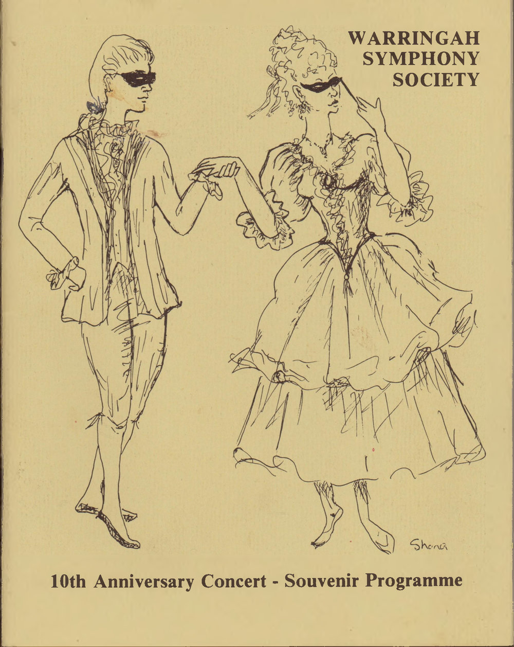 Warringah Symphony 10th Anniversary Concert Souvenir Programme 1985