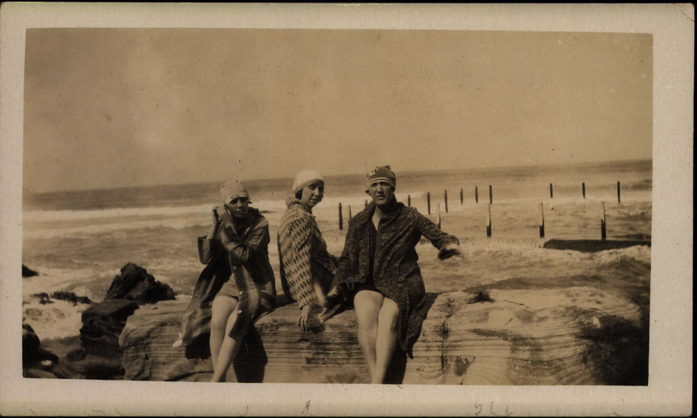 Hilda Kelly and friends at Newport Beach Rock Pool