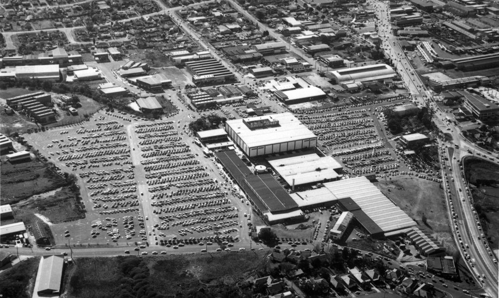 Aerial view of Warringah Mall, Brookvale