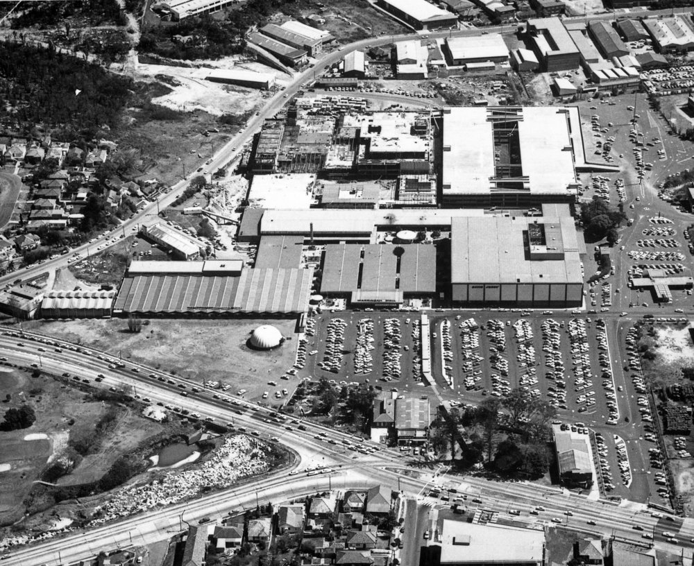Aerial view of Warringah Mall, Brookvale