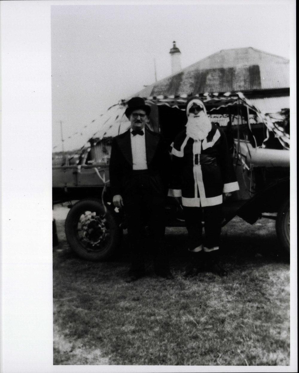 Santa at Warringah Shire Council's first children's Christmas party