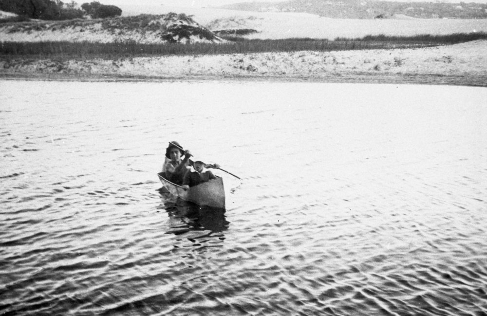 Les and Fred MacLean on Curl Curl Lagoon