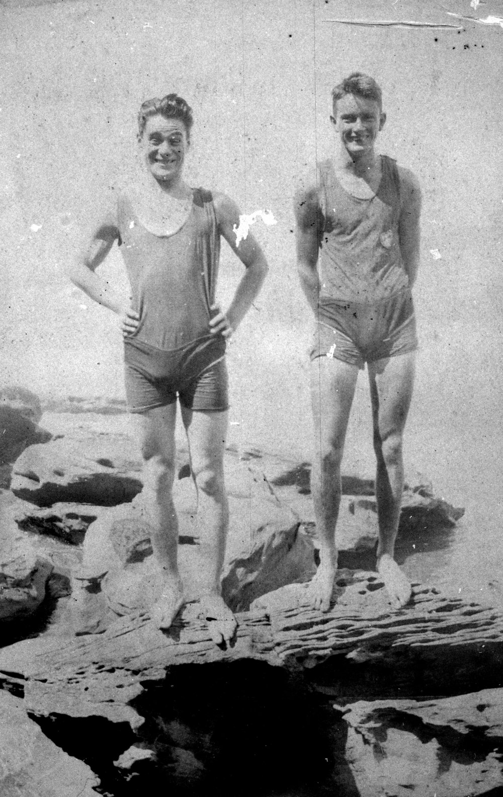 Stanley Yewen and friend Henry at Newport Beach