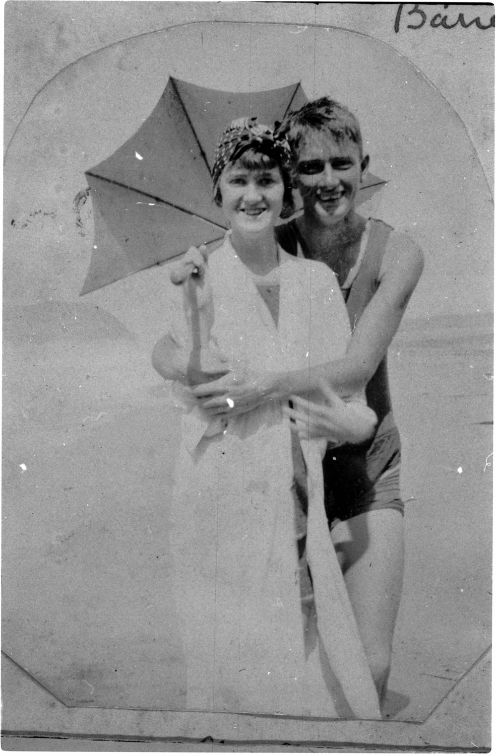 Stanley Yewen and friend at Newport Beach