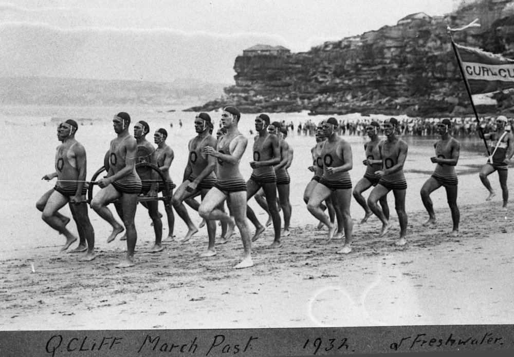 Queenscliff Surf Life Saving Club March Past Team at Freshwater