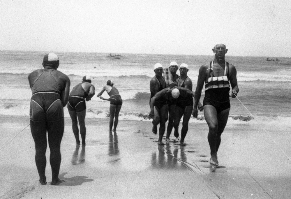 Queenscliff Surf Life Saving Club members reel training