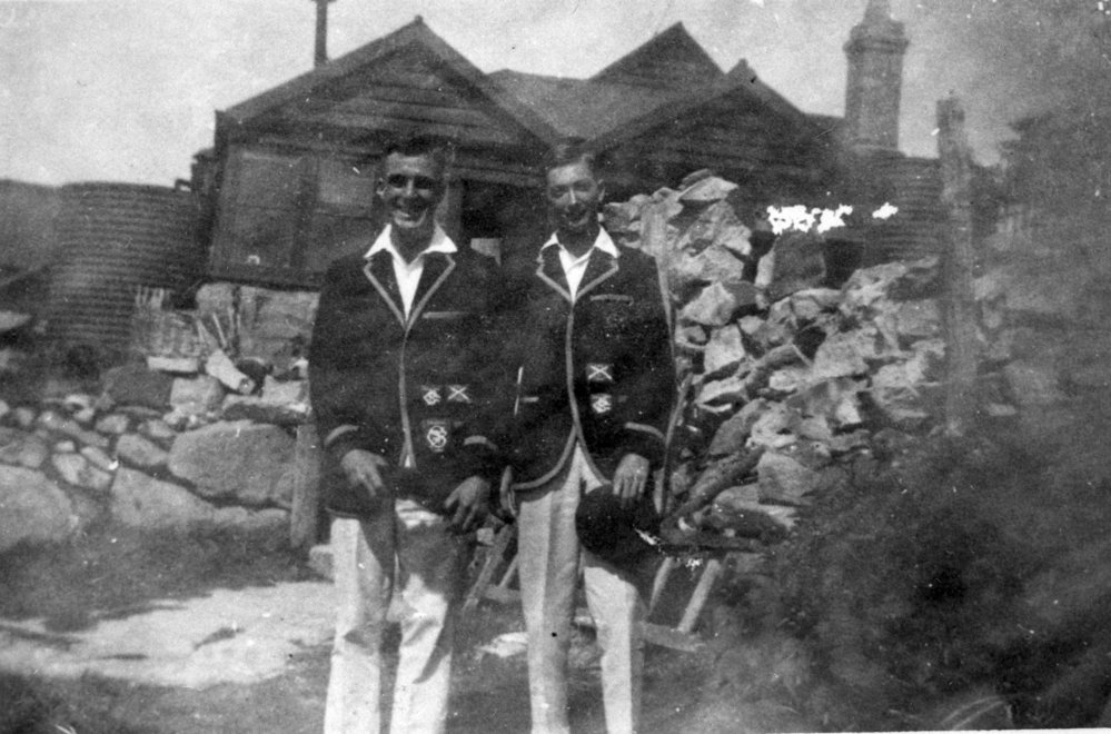 Robert Yewen wearing shooting blazer, Newport