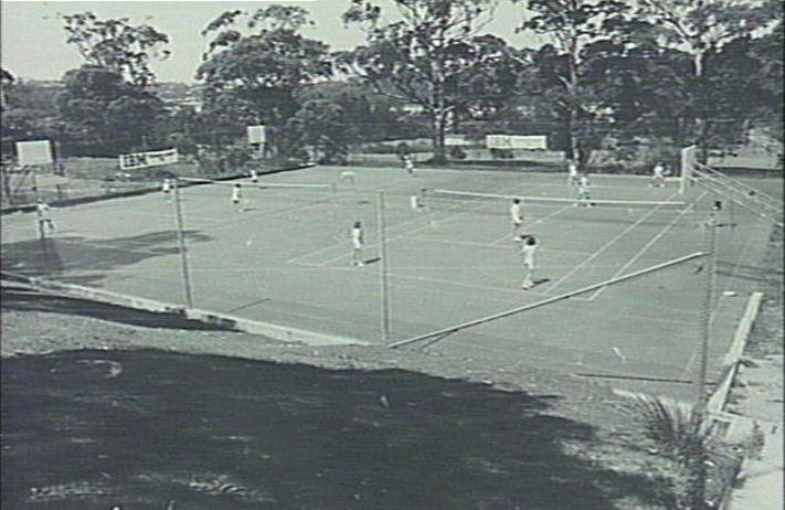 Tennis courts, Narrabeen National Fitness Camp