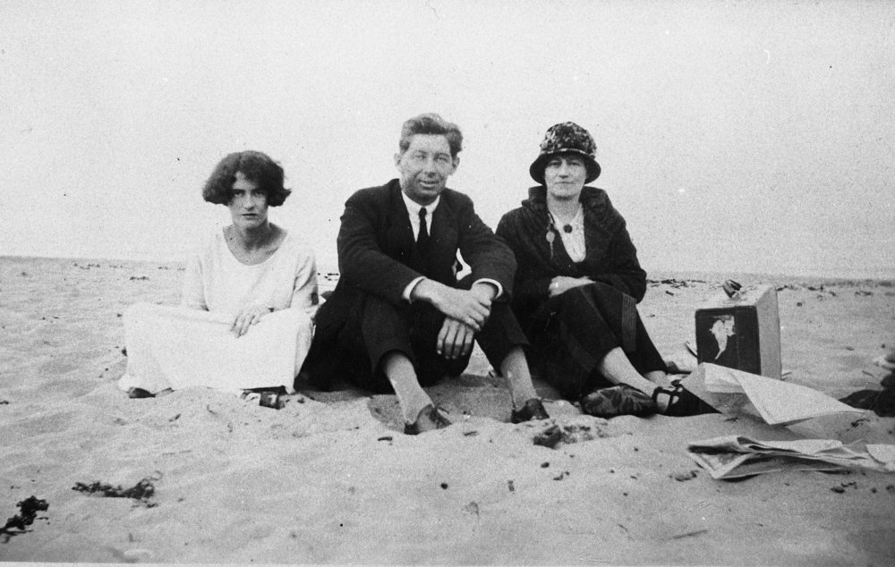Cashman family visiting a beach in the former Warringah Area