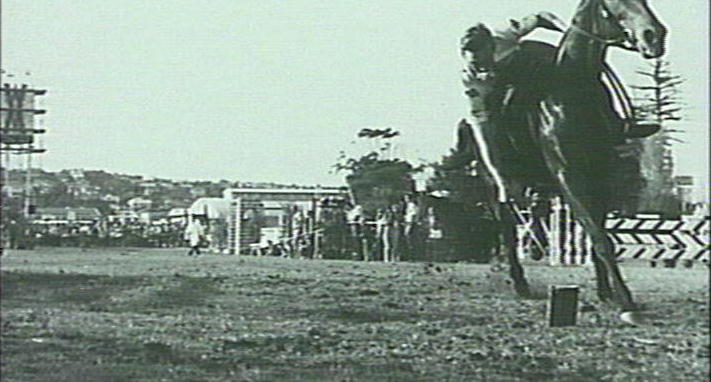 Tent pegging at Warringah Mall, Brookvale