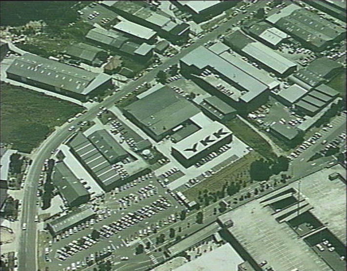 Aerial view of Old Pittwater Road and Warringah Mall area, Brookvale