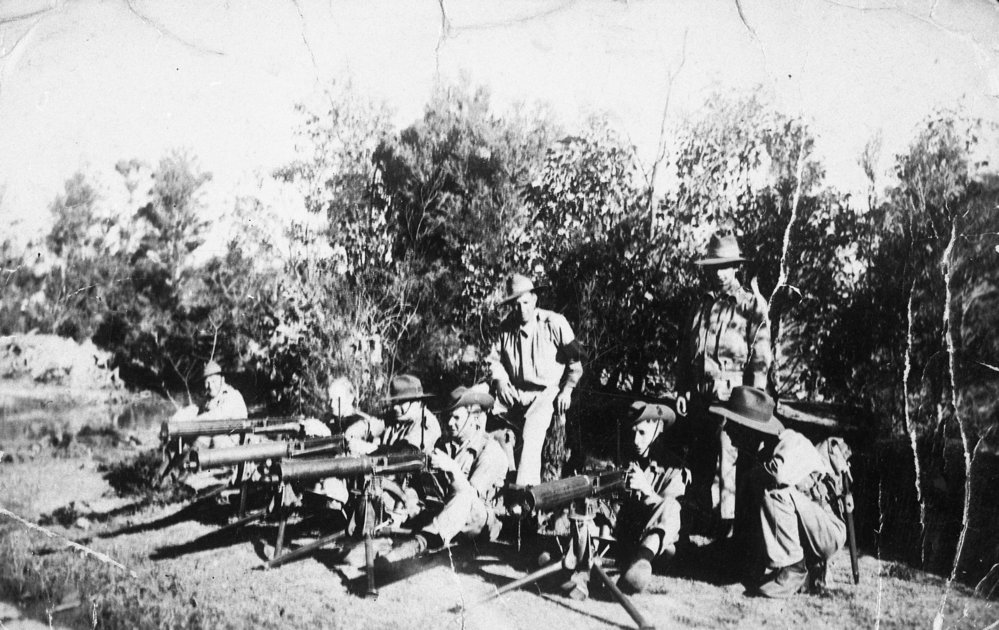 World War II soldiers training at Frenchs Forest