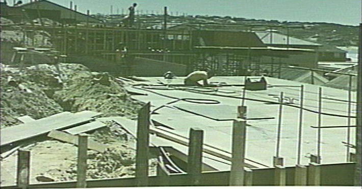 Construction work, Stewart House, Curl Curl