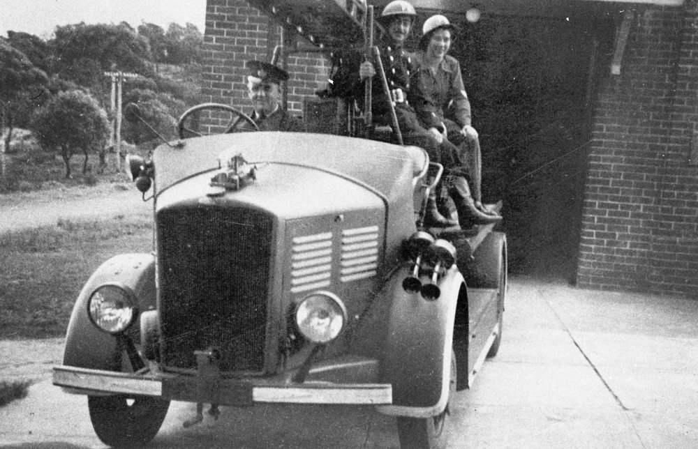 Dee Why fire brigade members during World War II